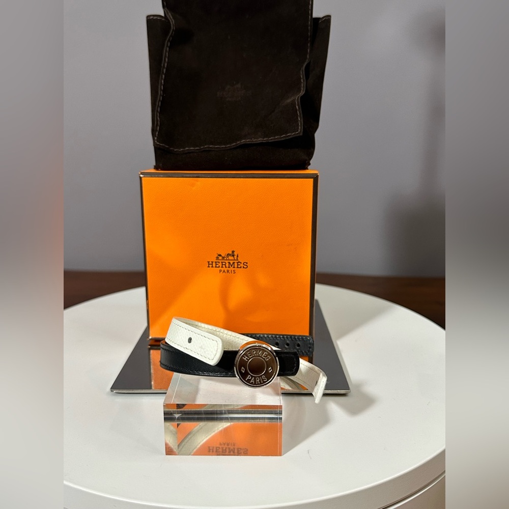 Hermes Interchangeable Looping Wrap Bracelet With… - image 1